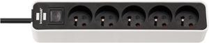 Brennenstuhl Ecolor stekkerdoos | 5-voudig | Wit/Zwart | 5m H05VV-F 3G1,5 | FR/BE - 1153254520