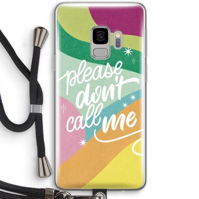 Don't call: Samsung Galaxy S9 Transparant Hoesje met koord