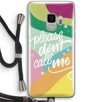 Don't call: Samsung Galaxy S9 Transparant Hoesje met koord