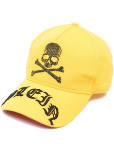 Philipp Plein casquette à imprimé tête de mort - Jaune