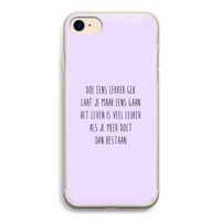 Gek: iPhone 7 Transparant Hoesje Gek: iPhone 7 Transparant Hoesje
