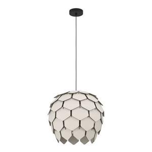 EGLO Mattanza Hanglamp - E27 - Ø 49,5 cm - Grijs|Zwart - Hout|Staal