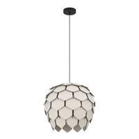 EGLO Mattanza Hanglamp - E27 - Ø 49,5 cm - Grijs|Zwart - Hout|Staal