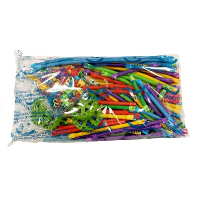 Clics Spaghetteez flexibele bouwstaafjes navulling, 200dlg.