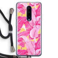 Pink Banana: OnePlus 7 Pro Transparant Hoesje met koord