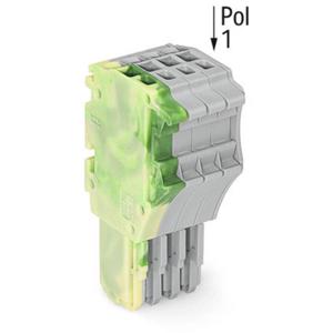 WAGO 2020-104/000-037 Connector, female Groen, Geel, Grijs 50 stuk(s)