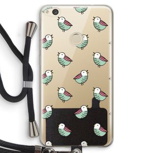 Vogeltjes: Huawei Ascend P8 Lite (2017) Transparant Hoesje met koord