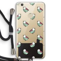 Vogeltjes: Huawei Ascend P8 Lite (2017) Transparant Hoesje met koord