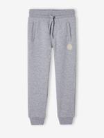 Joggingbroek van molton jongens grijs