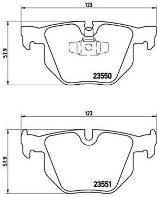 Remblokkenset, schijfrem BREMBO XTRA LINE P06039X