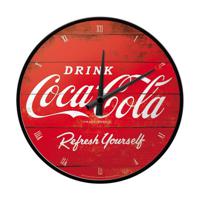 Wandklok - rond - Coca Cola print - D 31cm - thumbnail