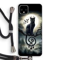 Moonlight Companions: Pixel 4 XL Transparant Hoesje met koord