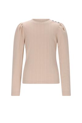 NoNo winter jersey t-shirt meisjes - wit - Kiva - gebreid