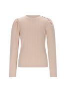 NoNo winter jersey t-shirt meisjes - wit - Kiva - gebreid