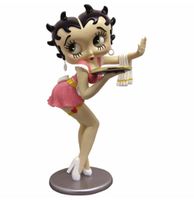 Betty Boop Serveerster Roze Glitter Beeld 91,5 cm - thumbnail