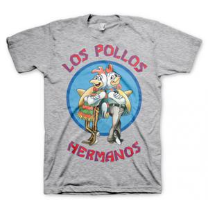 T-shirt Breaking Bad Los Pollos - grijs - voor heren - Los Pollos Hermanos - korte mouwen