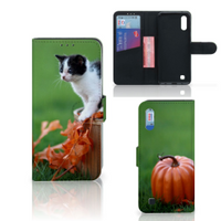 Samsung Galaxy M10 Telefoonhoesje met Pasjes Kitten - thumbnail