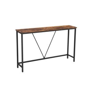 Console tafel vintage bruin-zwart