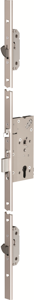 ABLOY EL166 Veiligheidspaniekmeerpuntssluiting | zelfvergrendelend | SKG*** | DM60mm | PC72mm | voorplaat RVS 24x2000mm U-vormig - 10037667