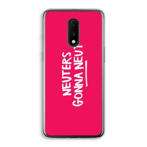 Neuters (roze): OnePlus 7 Transparant Hoesje