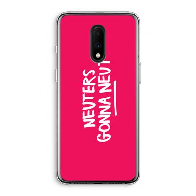 Neuters (roze): OnePlus 7 Transparant Hoesje