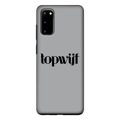 Topwijf Grijs Zwart: Samsung Galaxy S20 Tough Case
