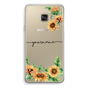 Zonnebloemen: Samsung Galaxy A3 (2016) Transparant Hoesje