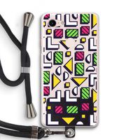 8-bit N°4: Pixel 3 XL Transparant Hoesje met koord