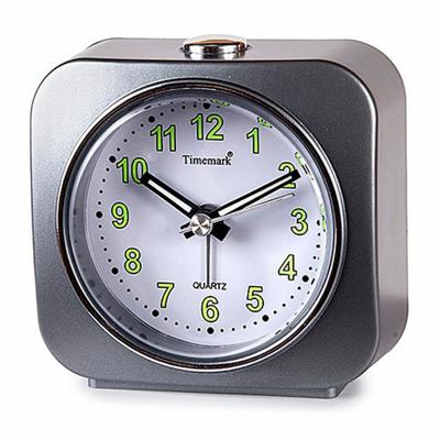 Tafelklok Timemark Grijs Groen Plastic 9 x 9 x 4 cm
