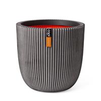 Pot bol Groove H34 cm antraciet - Capi europe