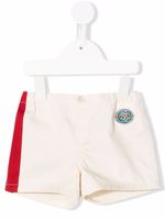 Gucci Kids short à patch logo - Tons neutres