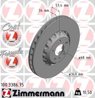 Remschijf FORMULA Z REMSCHIJF 100338675