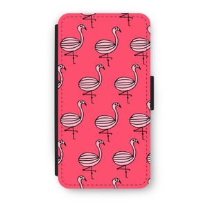 Flamingo: iPhone X Flip Hoesje