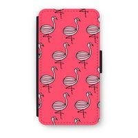 Flamingo: iPhone X Flip Hoesje