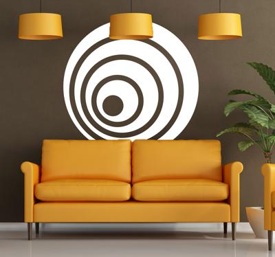 Sticker concentrische cirkels
