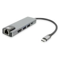 ACT USB-C 4K dockingstation voor 1 HDMI monitor, ethernet, USB-A, PD pass-through