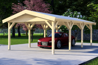 Carport 400x700 cm zadeldak- Zadeldak- - Van Kooten - Van Kooten