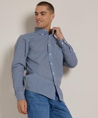 overhemd met ruitjesprint