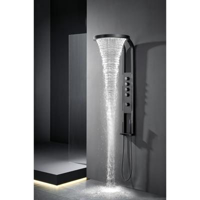 Best Design Douchepaneel Nero Future Met Massagejets en Handdouche Mat Zwart