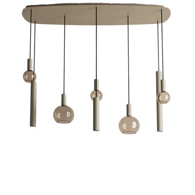Hanglamp Riva deens ovaal quartz