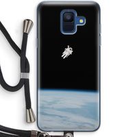 Alone in Space: Samsung Galaxy A6 (2018) Transparant Hoesje met koord