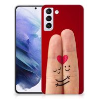 Samsung Galaxy S21 Plus Silicone Back Cover Liefde - Origineel Romantisch Cadeau