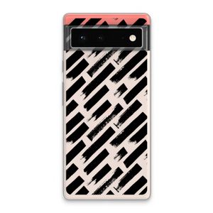 Zwarte vegen: Google Pixel 6 Transparant Hoesje
