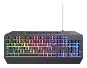 Trust GXT 836 Evocx toetsenbord Gamen USB QWERTY Amerikaans Engels Zwart