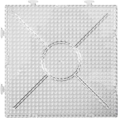 Creativ Company Strijkkralenbordje helder vierkant 15x15cm,2st.