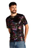 Party King T-shirt zwart