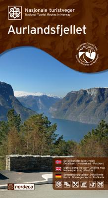 Wegenkaart - landkaart 20005 Nasjonale Turistveger Aurlandsfjellet | Nordeca