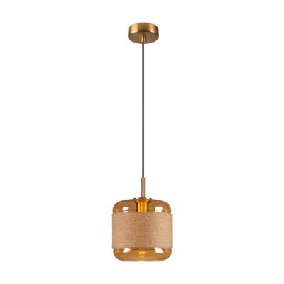 SLV HanglampPantilo Rope 20 amber glas - Ø 19,5cm - 1007589