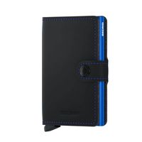 Secrid Mini Wallet Portemonnee Matte Black & Blue - thumbnail