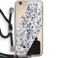 Gespikkelde marmer: iPhone 6 PLUS / 6S PLUS Transparant Hoesje met koord